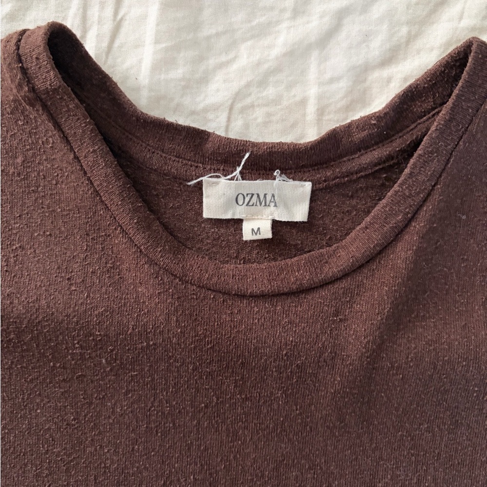 OZMA Chocolate Brown Tee - Picture 2 of 3